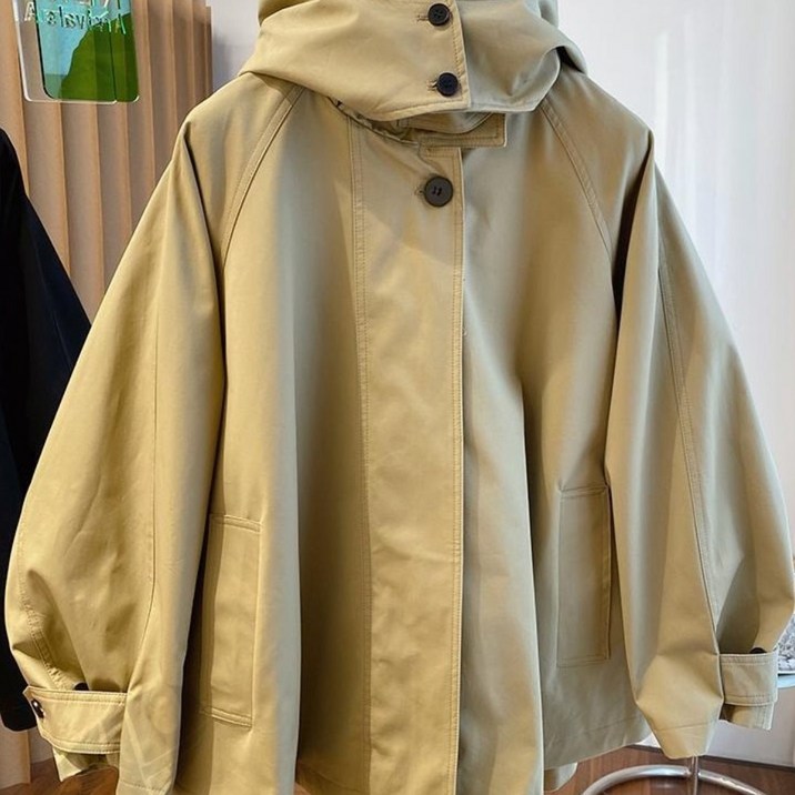 비아이와이 여성 봄가을 캐주얼 트렌치 코트 DH1234