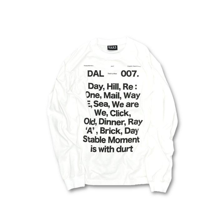 OUR DAILY LONG SLEEVE TEE (WHITE)