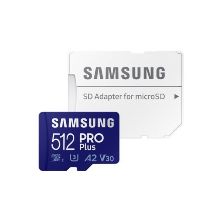 삼성 마이크로 SD카드 PRO PLUS 512GB 핸드폰 태블릿 스마트폰 닌텐도 고프로 외장메모리 어댑터 포함