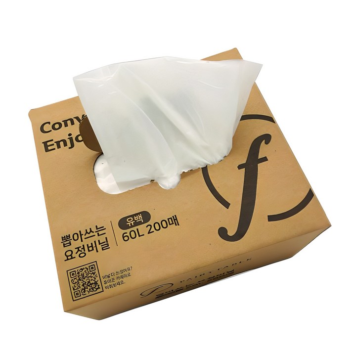 국내생산 뽑아 쓰는 요정비닐, 60L, 1개, 200개입 국내생산 뽑아 쓰는 요정비닐, 60L, 1개, 200개입