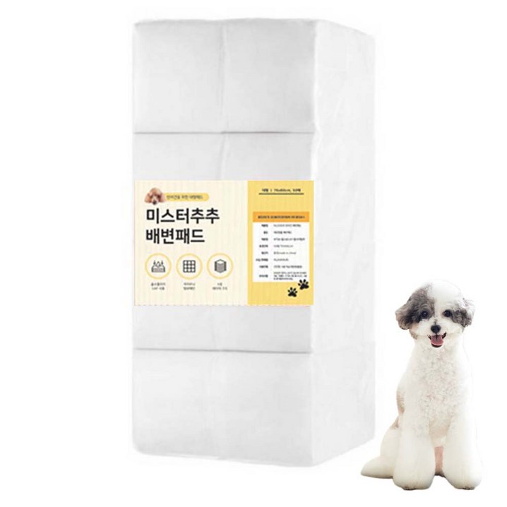 미스터추추 강아지 배변패드 45g, 50개입, 4개 미스터추추 강아지 배변패드 45g, 50개입, 4개