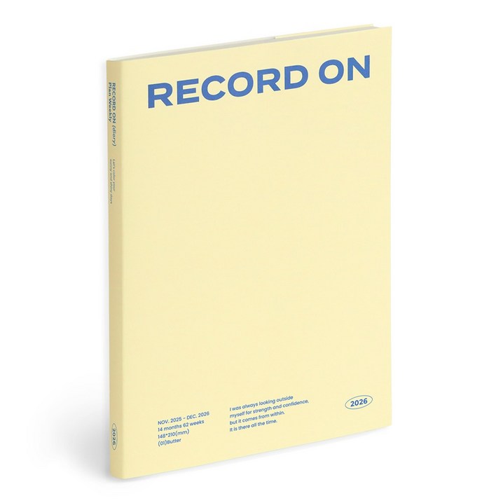 아이코닉 2026 레코드온 다이어리 플랜위클리 플래너 스케줄러