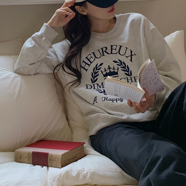 린다샵 크로인 쭈리 자수 맨투맨 cpt13181k37 린다샵 크로인 쭈리 자수 맨투맨 cpt13181k37