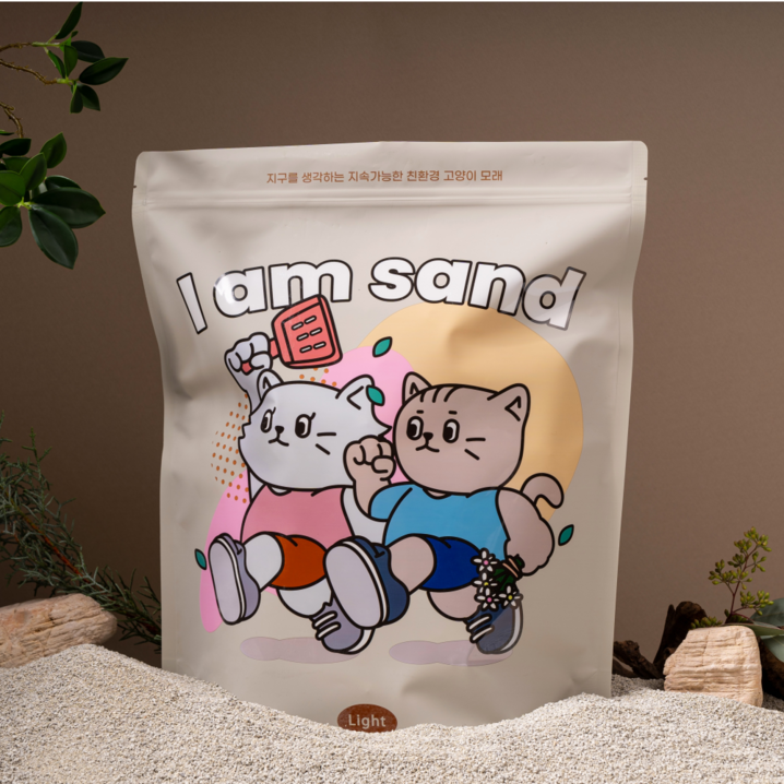 아이엠샌드 라이트 고양이모래 18kg, 무향, 2개, 9kg
