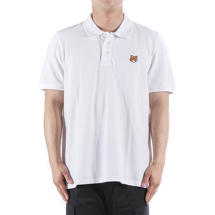 백화점정품 메종키츠네 반팔 티셔츠 남성 폭스헤드 카라 PM00209KP0002 WHITE 25 반팔티