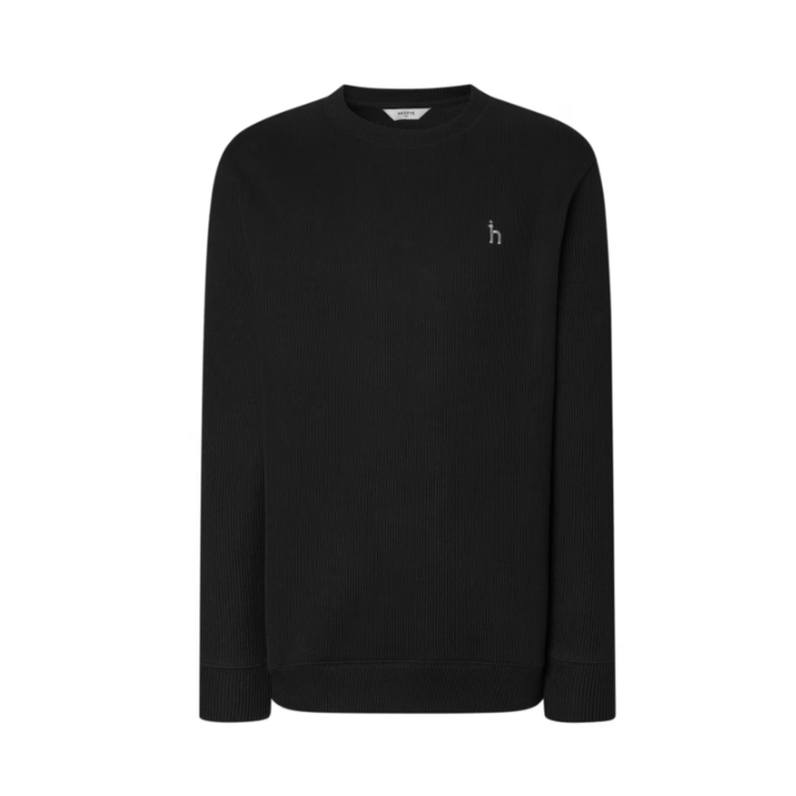 국내백화점AS 헤지스 긴팔 남성 맨투맨 면 티셔츠 블랙 네이비