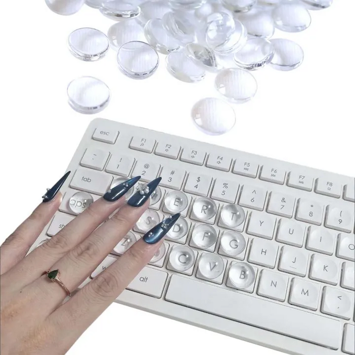 루베이 DIY 키보드 키캡 롱네일 타이핑 도우미 투명 백라이트  데스크탑유선 키보드무선 키보드
