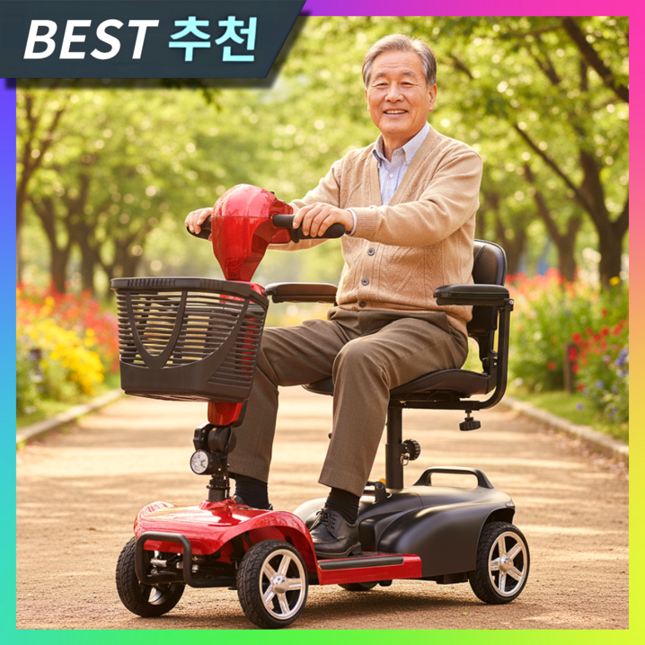 도위전자 안전한 노인 전동차 전기 스쿠터 어르신 전동카트 사륜 4륜 바이크