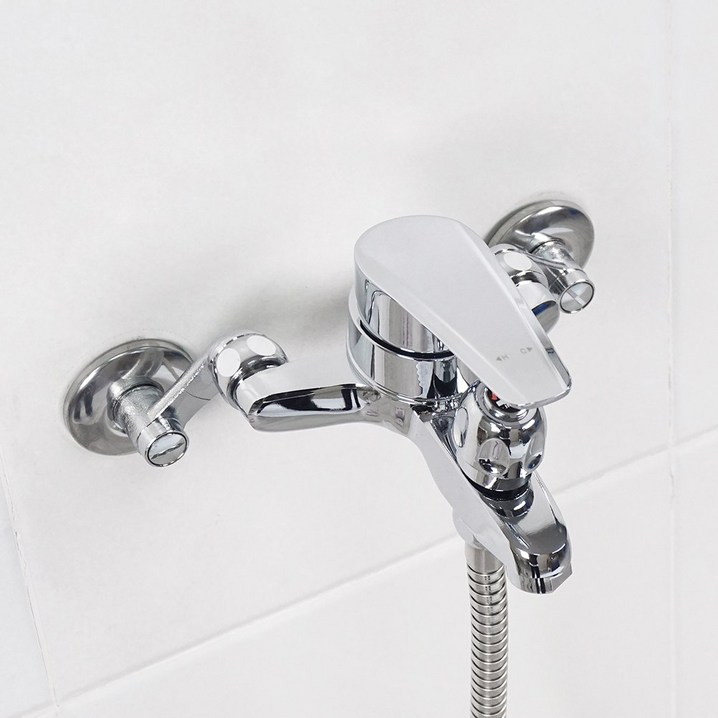 아바스 국산 욕실 샤워기 수도꼭지 화장실 수전 샤워기수도꼭지 샤워수전, 1세트