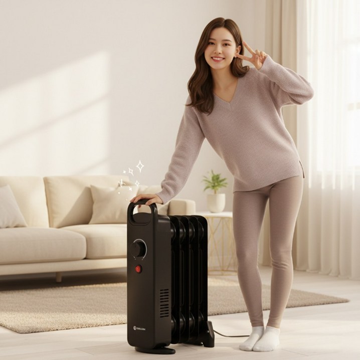 저전력 498W 휴대용 라디에이터 캠핑 가정 사무실 무소음 무취 히터