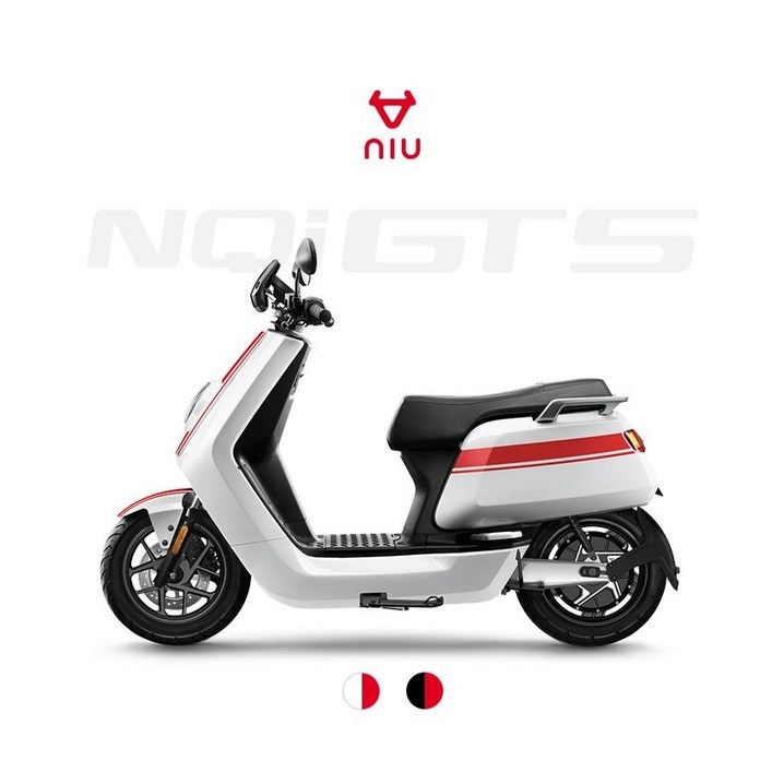전기 스쿠터 니우 NQIGTS 듀얼배터리 사전예약, 블랙 전기 스쿠터 니우 NQIGTS 듀얼배터리 사전예약, 블랙