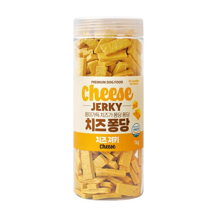 닥터케어누트 강아지 치즈 퐁당 져키 영양가득 대용량 4종, 1개, 1kg, 치즈