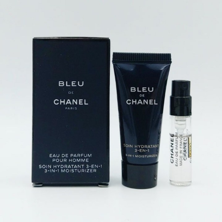블루 드 샤넬 EDP 1.5ml 블루 드 샤넬 3 in 1 모이스춰라이저 5ml 블루 드 샤넬 EDP 1.5ml 블루 드 샤넬 3 in 1 모이스춰라이저 5ml
