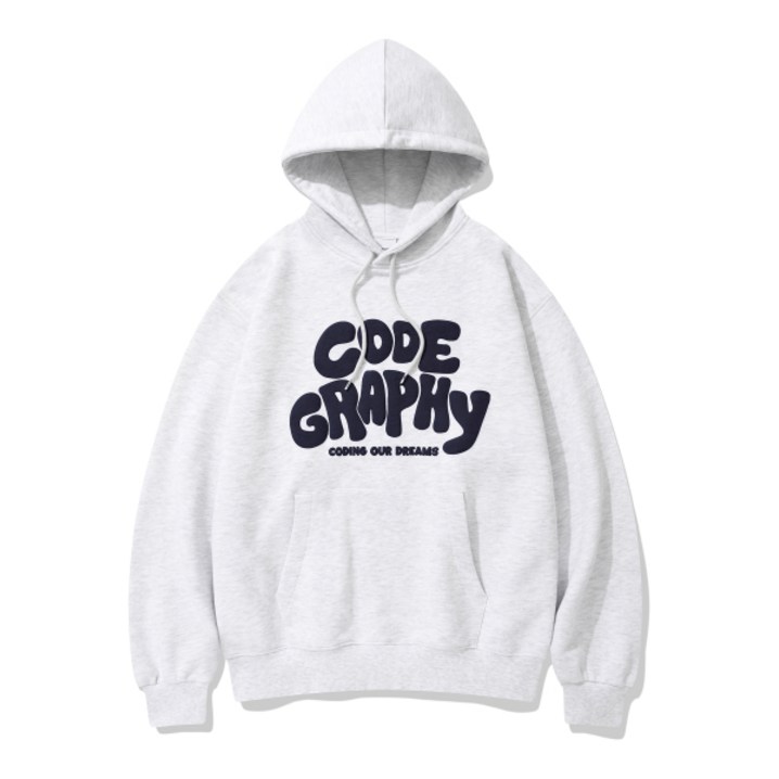 코드그라피 CODEGRAPHY JELLY 로고 후드티라이트그레이 매장정품 156273