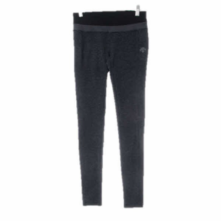 데상트스포츠 0358 그레이 스트라이프 핀턱레깅스 70