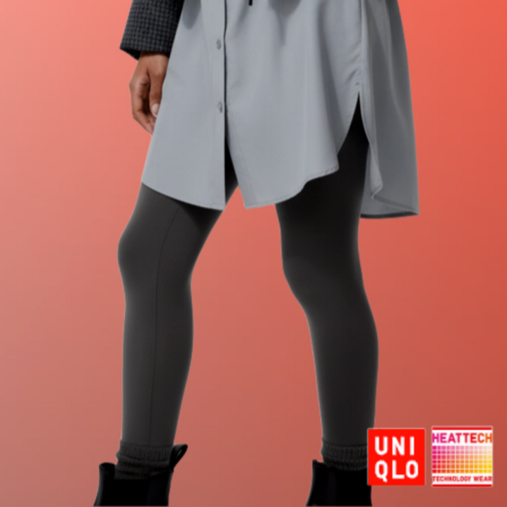 유니클로 히트텍 하의 여성 발열 내의 내복 레깅스  다용도파우치