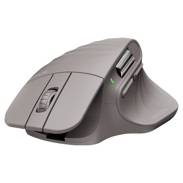 아이리버 Air Lift 50 충전식 멀티페어링 세미 버티컬 블루투스 무소음 무선 마우스, 그레이, 단일상품