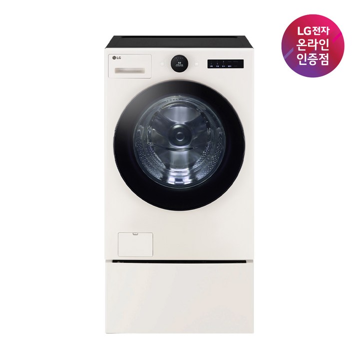 LG 트롬 트윈워시 FX25ENRX (FX25ENR+FX4EC) 25KG+4KG 네이처베이지