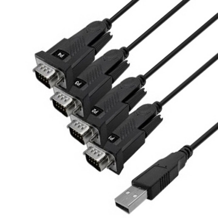USB to RS232 4P 변환젠더 시리얼케이블 1.8M PC POS, 단일상품