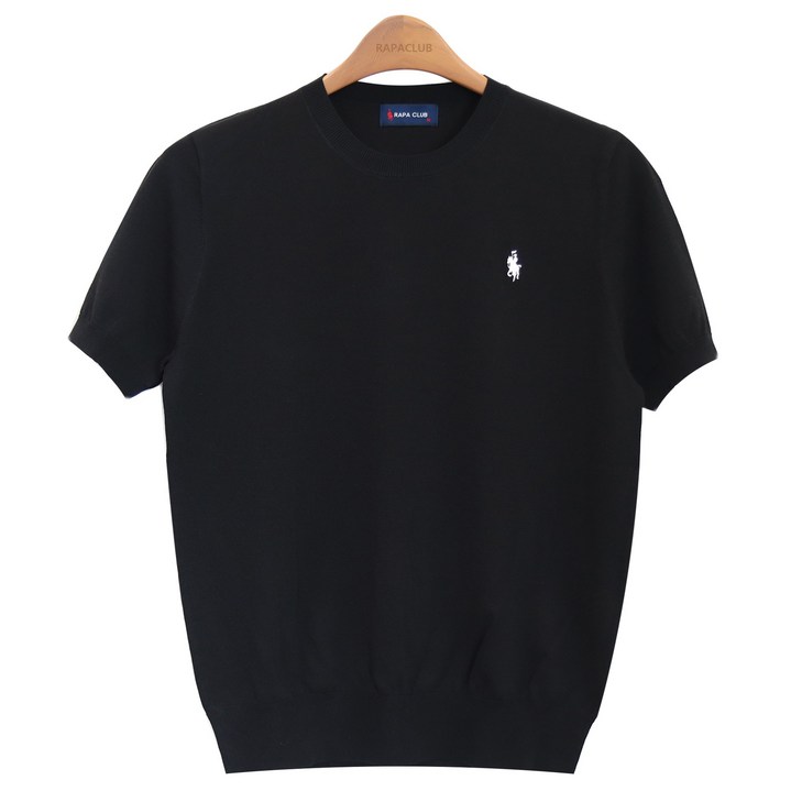 라파클럽 남성 여름 소프트 라운드 반팔 니트 티셔츠