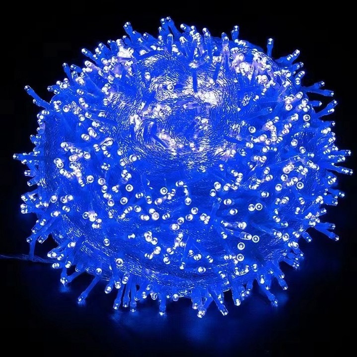 크리스마스 트리 전구 1000구 쇼핑몰 200m 조명 소품 다채로운 벽트리 일루미네이션