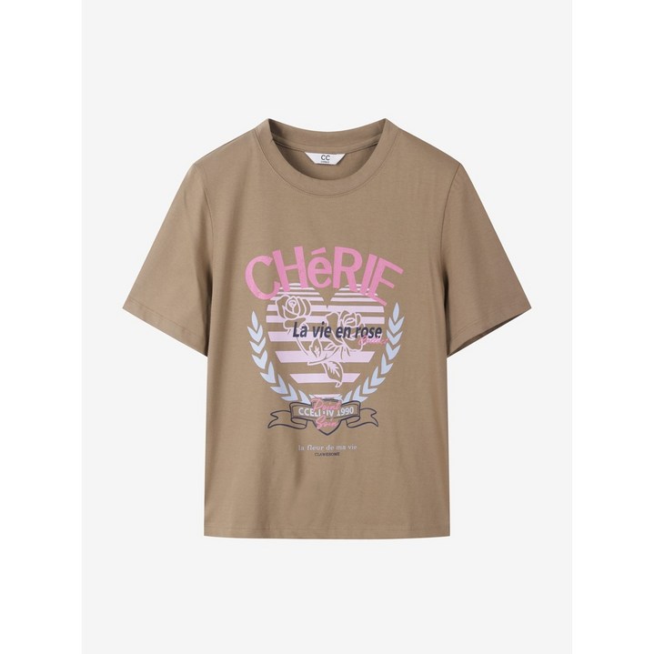 씨씨콜렉트 중계점 하프 슬리브 프린트 티셔츠 E252PSM137