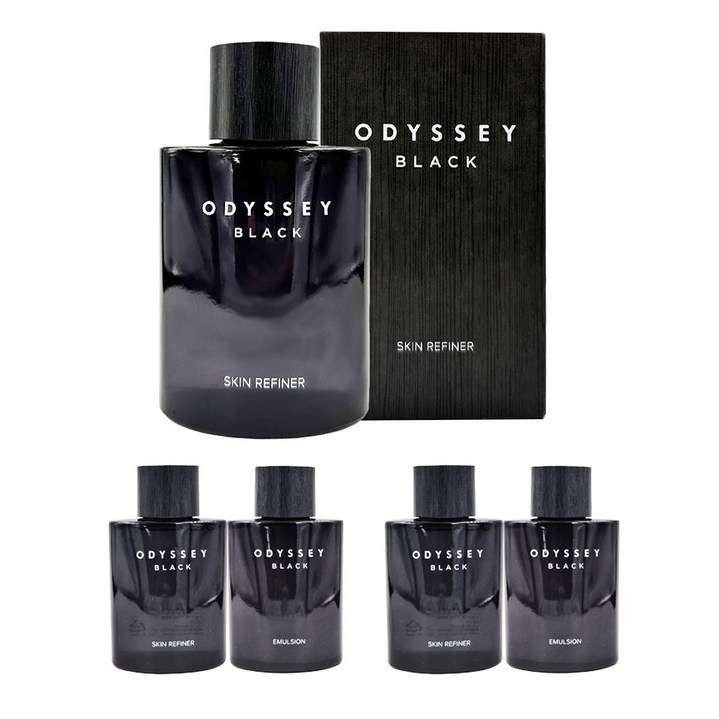 오딧세이 블랙 스킨 리파이너 130ml 남성스킨+블랙 스킨리파이너30ml x2개+블랙 에멀전30ml x2개 증정