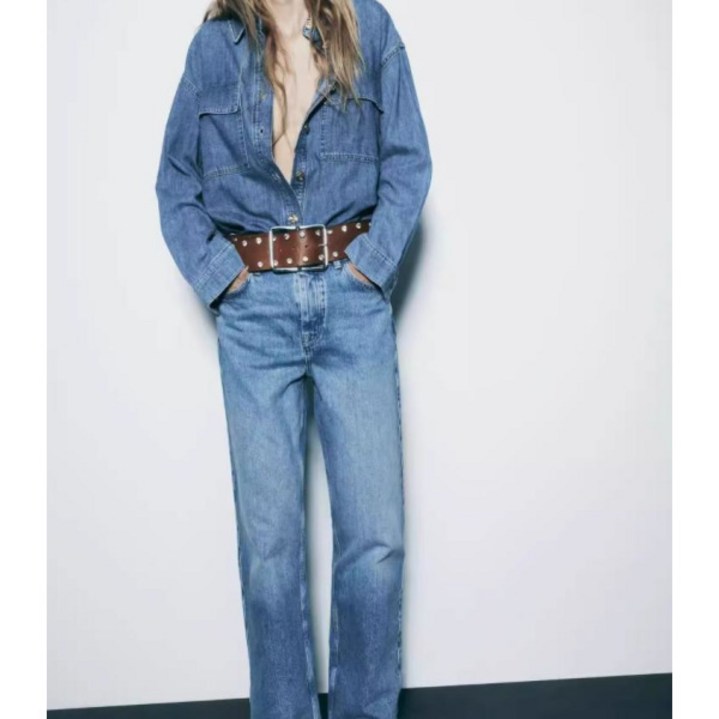 zara 자라 여자데님팬츠 와이드팬츠 청바지 27H1116