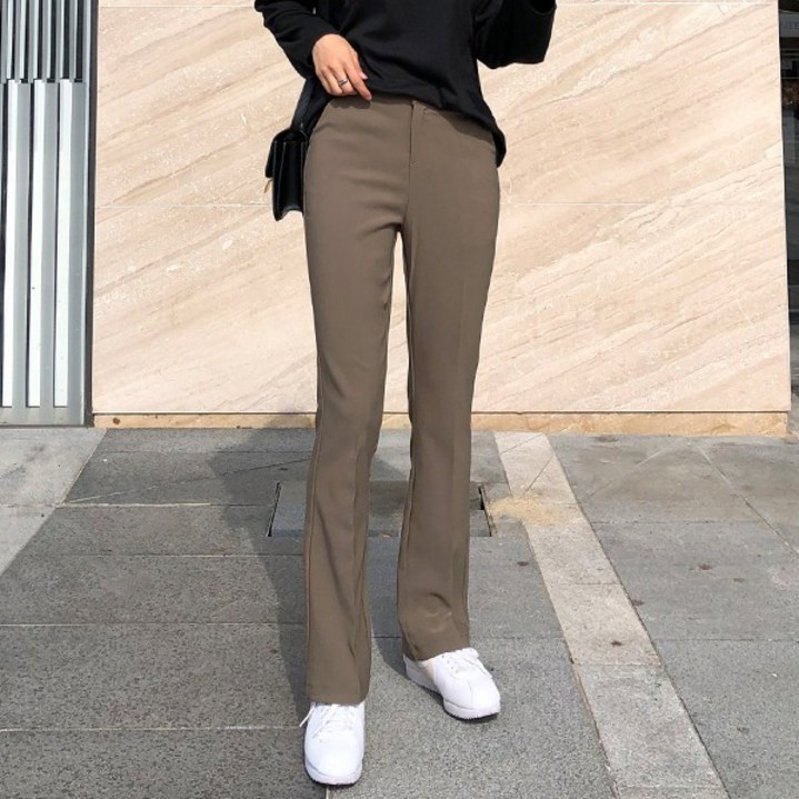 바잉몰  스판 세미 부츠컷 롱슬랙스