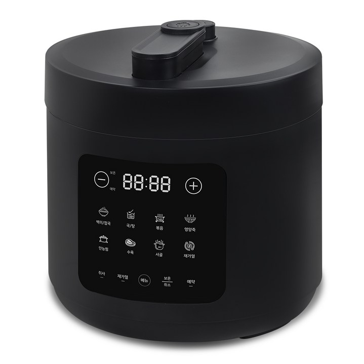 대웅 10인용 전기 압력밥솥 찜요리 죽 잡곡밥 멀티 만능 밥솥 2종 택 1, 블랙