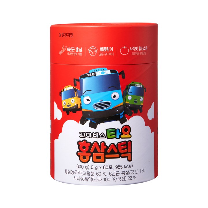 천지인 꼬마버스 타요 홍삼스틱 천지인 꼬마버스 타요 홍삼스틱