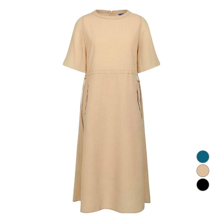 올리비아하슬러 여성용 셔링 쉬폰 플레어 원피스 OHCMOP901