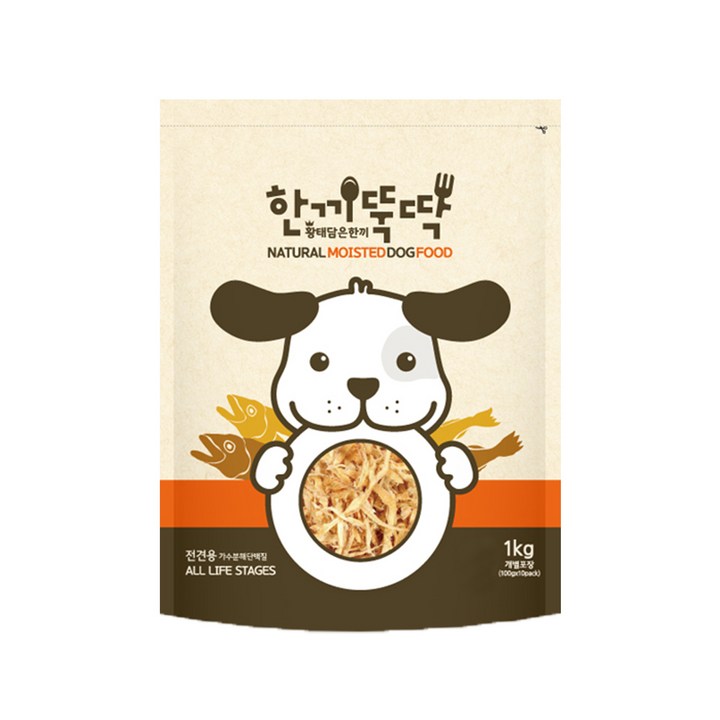 한끼뚝딱 전연령용 황태와 소고기 소프트 습식사료