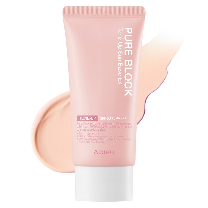 어퓨 퓨어 블록 톤업 선베이스 이엑스 SPF50 PA, 50ml, 1개