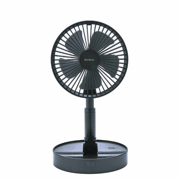 제크롤 접이식 휴대용 무선 선풍기, JKF720N, 네이비