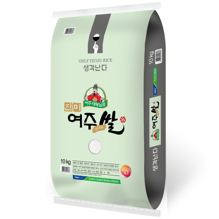 여주진상미 여주시농협 22년 햅쌀 대왕님표 영호진미 여주쌀, 10kg, 1개