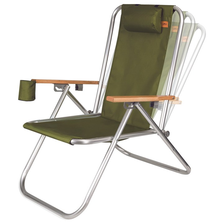 각도조절캠핑의자 레토 접이식 각도조절 캠핑의자 LCP-C01 + 휴대용 가방, 혼합색상, 1개