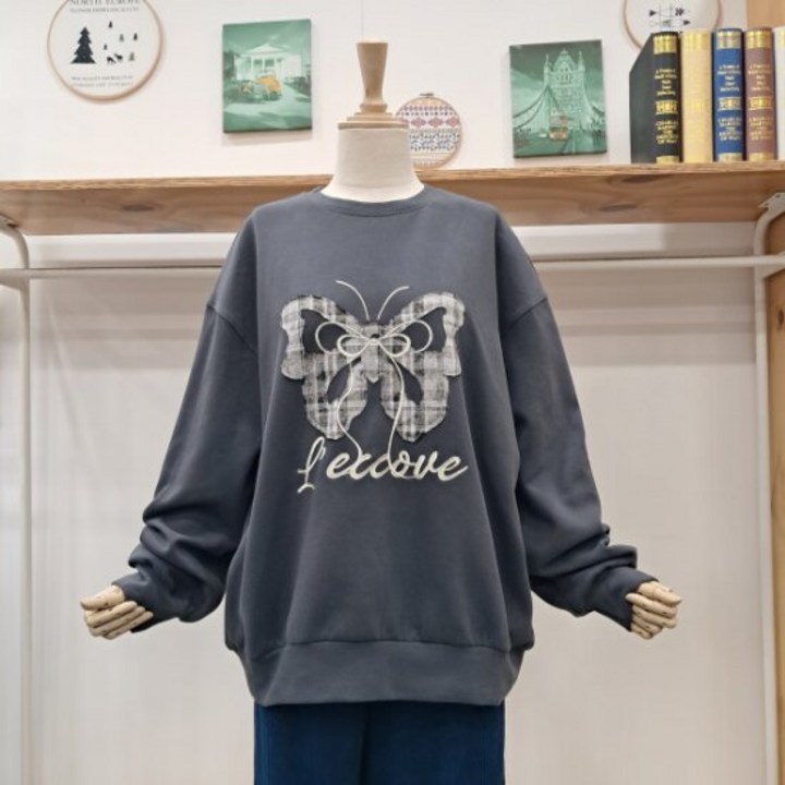 레코브 체크나비맨투맨LC61DYLT519XDY