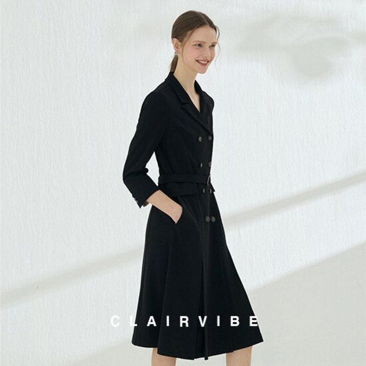 끌레르바이브 테일러드더블버튼풀오픈코트원피스1종 938953