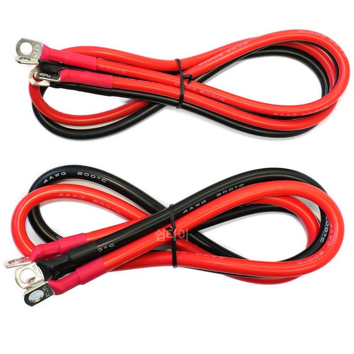 인버터 케이블 파워뱅크 연결 6AWG, 1개