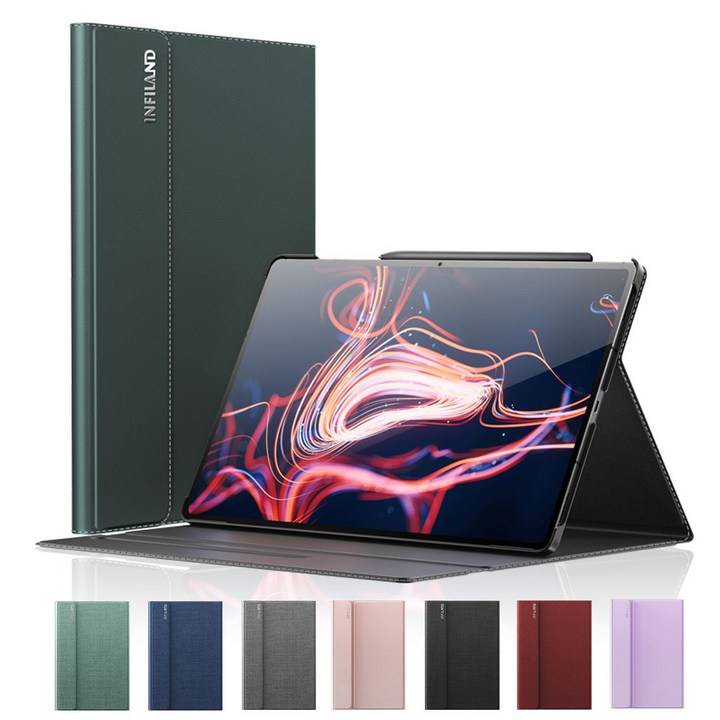 VISBYH 비스비 갤럭시탭 S10플러스 북커버 케이스 10단 각도조절 S펜수납 충전을 동시에