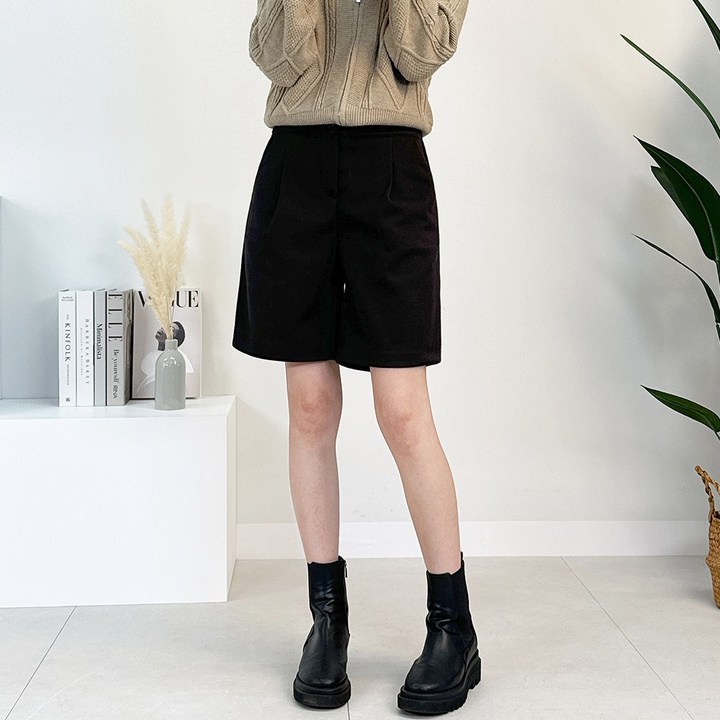 여성 기모 메르시 헤링본 패턴 3가지 디자인 5부팬츠치마바지롱스커트 빅사이즈 55100