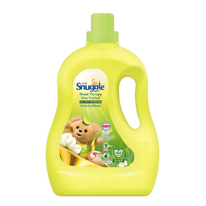 스너글 무드테라피 섬유유연제 비바 페스티벌 바닐라향 본품, 4L, 1개