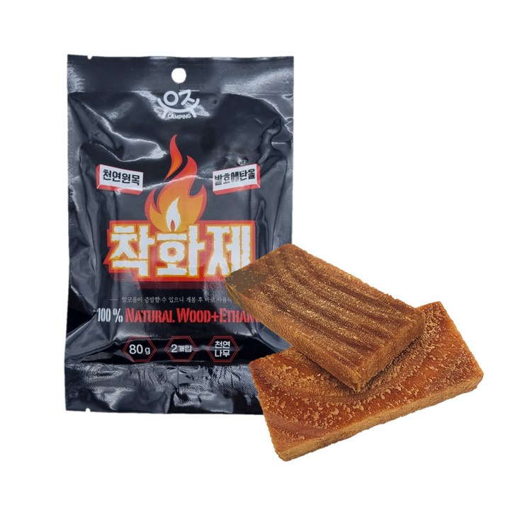 우주캠핑 천연 우드착화제, 우드착화제 70봉1박스