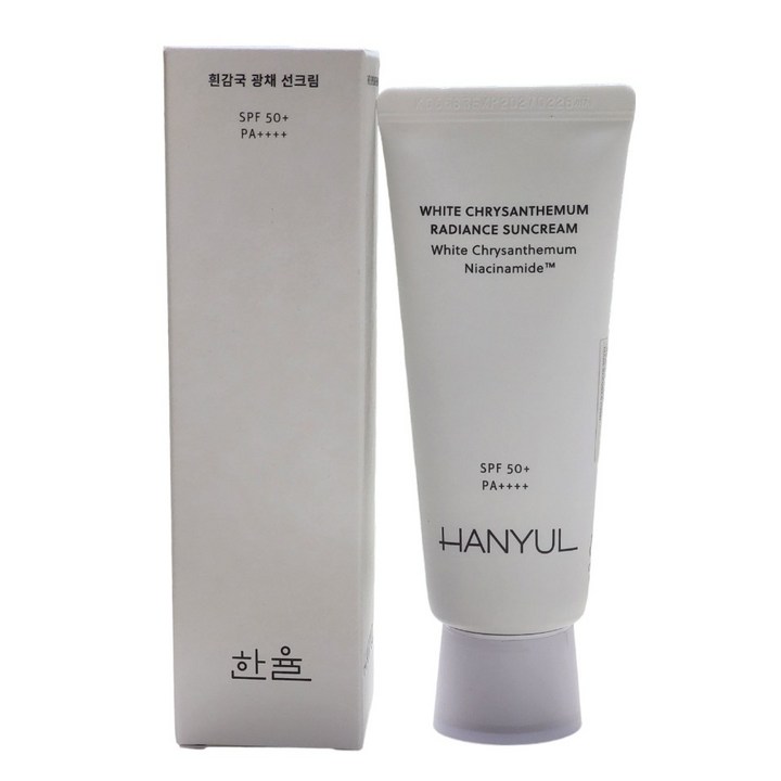 한율 흰감국 광채 선크림 SPF50 PA