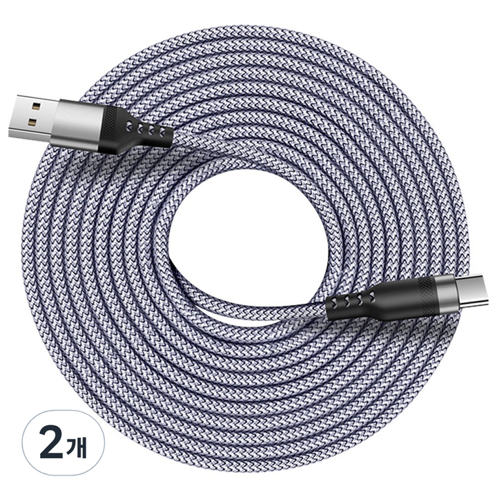 크롬 USB-A to C타입 슈퍼 롱 케이블 홈캠 펫캠 전원공급