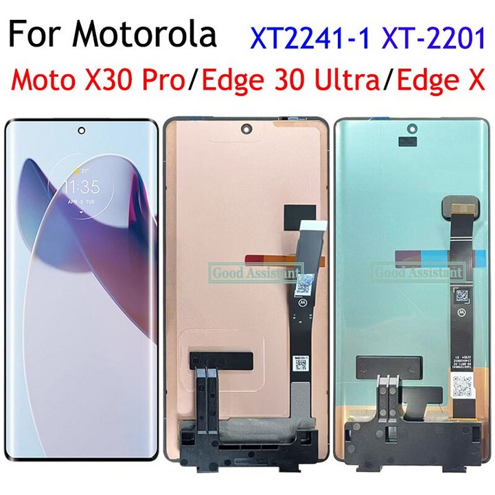 모토로라 모토 X30 프로 엣지 30 X LCD 디스플레이 터치 스크린 디지타이저 패널 어셈블리 교체 용 OLED 블랙 6.7 인치 - 쇼핑앤샵