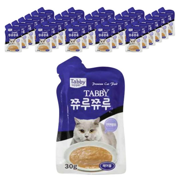 테비 쮸루쮸루 고양이 파우치 30g 테비 쮸루쮸루 고양이 파우치 30g