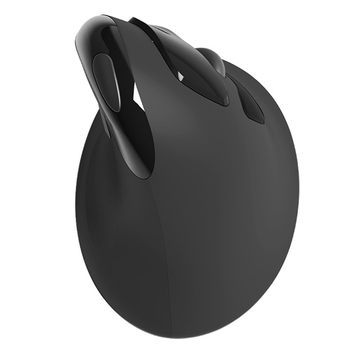 엑토 저소음 손목보호 무선 버티컬 마우스 ONMSC01, 블랙