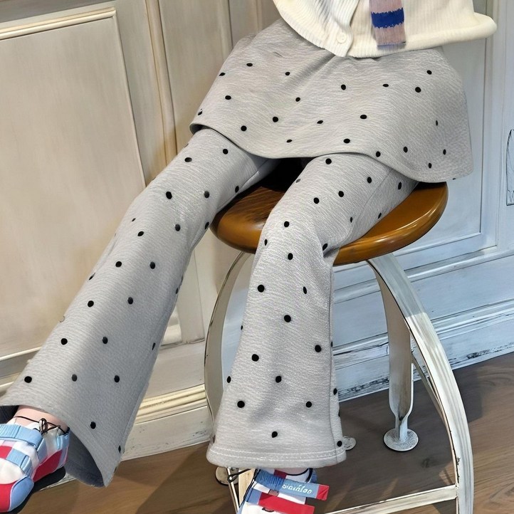 유블리 아동용 보아렌 도트 와이드 치마바지